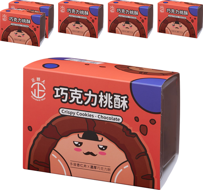 正經人 巧克力桃酥, 300g, 6盒