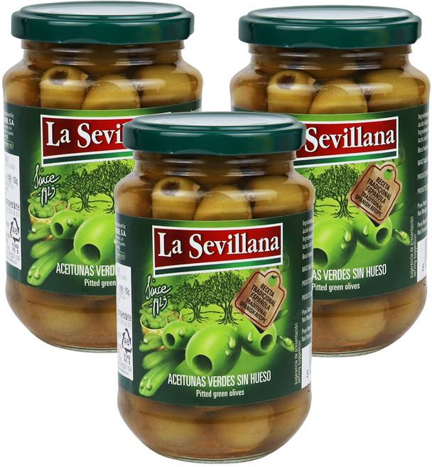 라세빌라나 그린 올리브, 370g, 3개