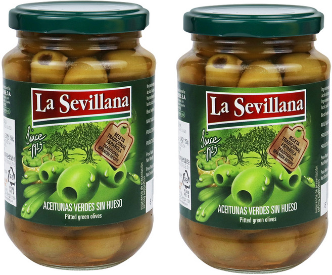 라세빌라나 그린 올리브, 370g, 2개