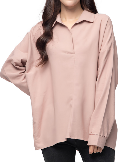 CARET 女款寬鬆無扣襯衫