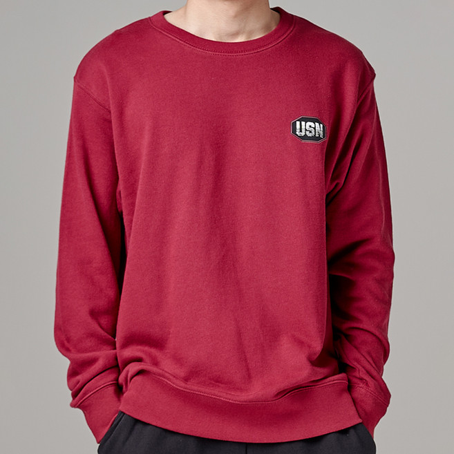 하이후 남성용 팔각 USN 트리 맨투맨