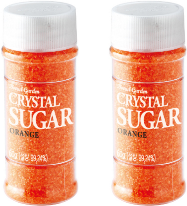 브레드가든 크리스탈 슈가 주황, 2개, 60g