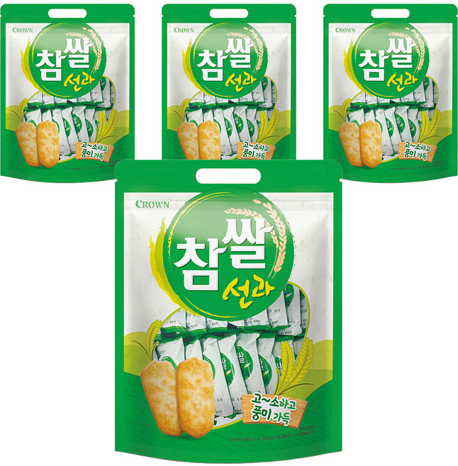 크라운 참쌀선과, 253g, 4개