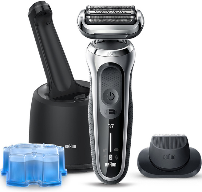 BRAUN 시리즈7 전기면도기, 71-S7200cc, 실버
