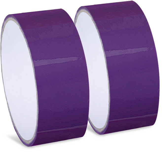 아뜰라임 비비드 테이프공 볼 만들기 풍선 컬러 실리콘 테이프 4.8cm, 퍼플, 2개