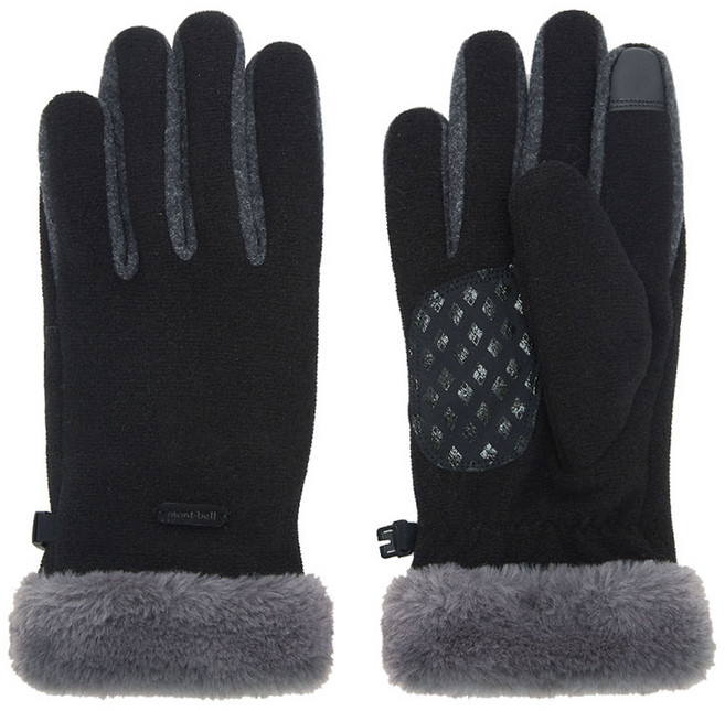 몽벨 여성용 손목부터 따뜻한 니트 장갑 ML5CWWGK612, Black, 1개