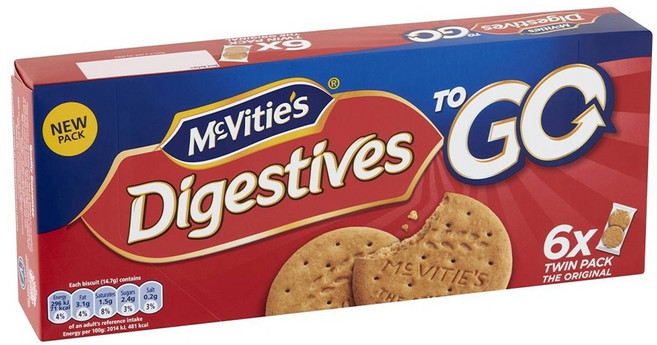 McVitie's 麥維他 消化餅隨手包, 176.4g, 1盒
