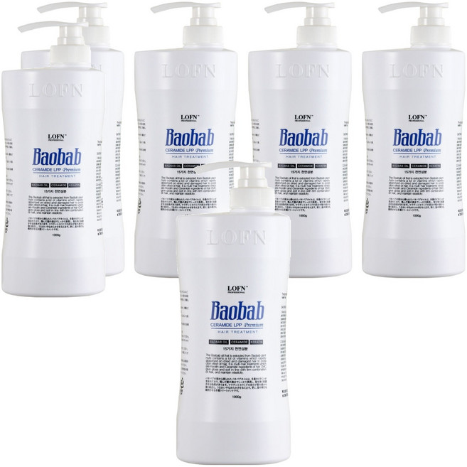 로픈 바오밥 세라마이드 엘피피 헤어 트리트먼트, 1kg, 6개