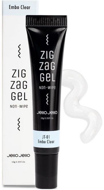 젤로젤로 지그재그 튜브젤네일, JT-01 엠보클리어, 10g, 1개