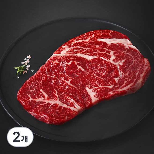 농협안심한우 숙성등심 1등급 구이용 (냉장), 200g, 2개