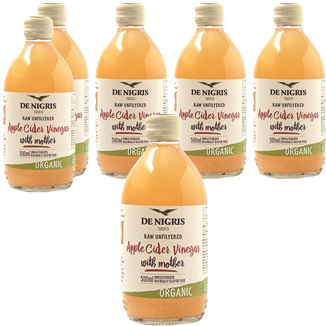 데니그리스 유기농 사과식초, 500ml, 6개