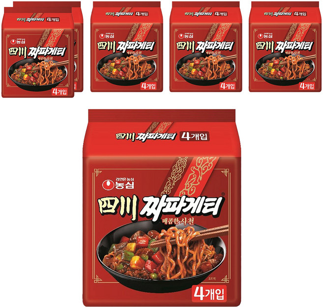 NONGSHIM 農心 Chapaghetti 醡醬麵 四川辣味炸醬麵 137g, 24個