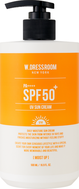 더블유드레스룸 모이스처라이징 선크림 SPF50+ PA++++, 500ml, 1개