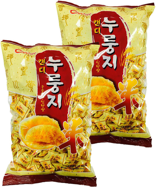 청우식품 누룽지 캔디, 1.2kg, 2개