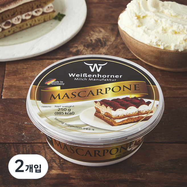 마스카포네 치즈, 250g, 1개입, 2개
