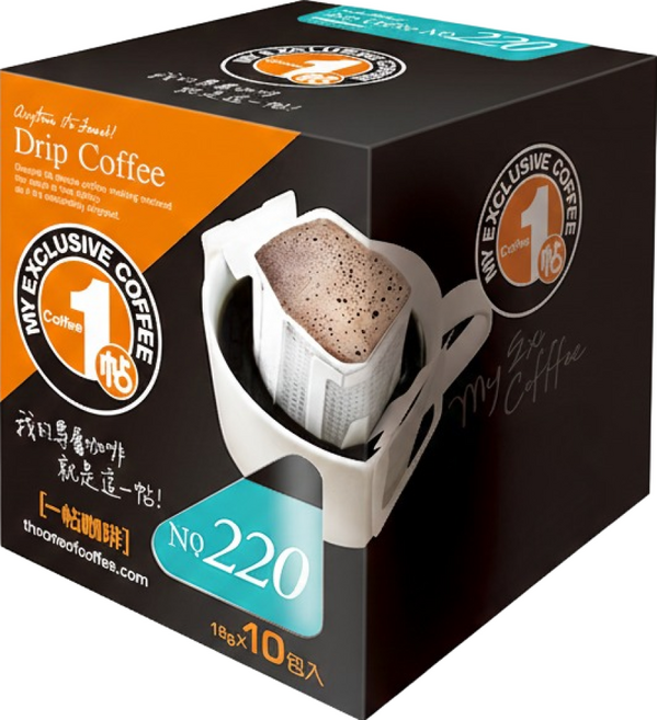 一帖咖啡 Drip coffee 一帖濾掛式咖啡包, 12g, 10包, 1盒