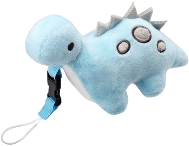 奇哥 奶嘴掛鍊安撫玩偶, 腕龍 藍色, 1個