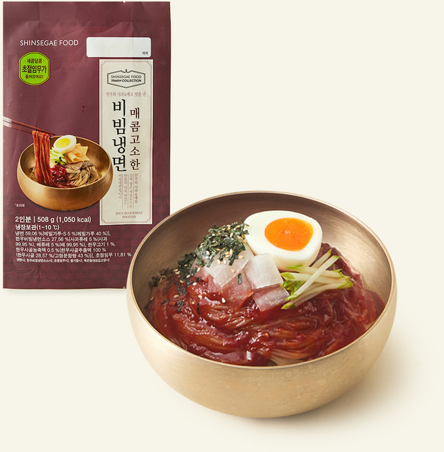 신세계푸드 마스터컬렉션 매콤 고소한 비빔냉면, 508g, 1개