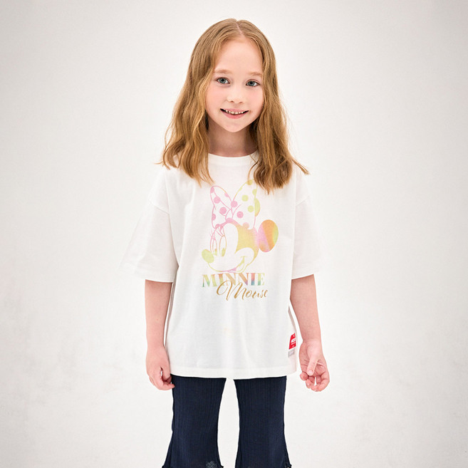 젤리스푼 디즈니 여아용 미니 마우스 타이다이 페이스 티셔츠