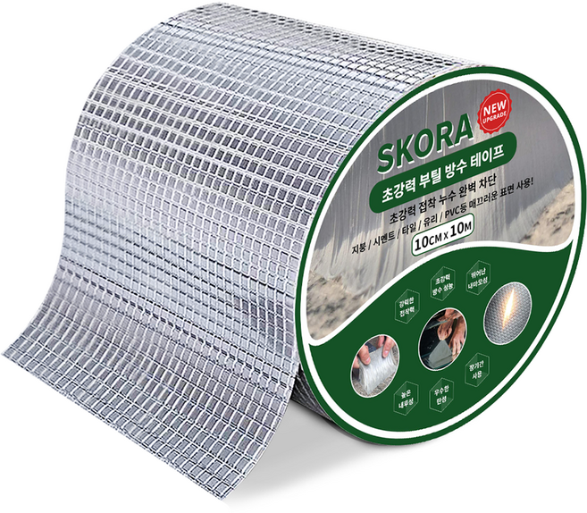 스코라 초강력 부틸 방수 테이프 10cm x 10m, 1개