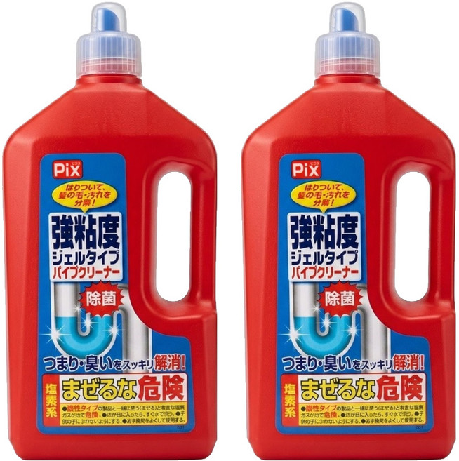 Lion Chemical 獅子化學 Pix強黏度凝狀水管清潔劑, 2瓶