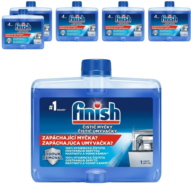finish 洗碗機清潔劑 原味, 250ml, 6瓶