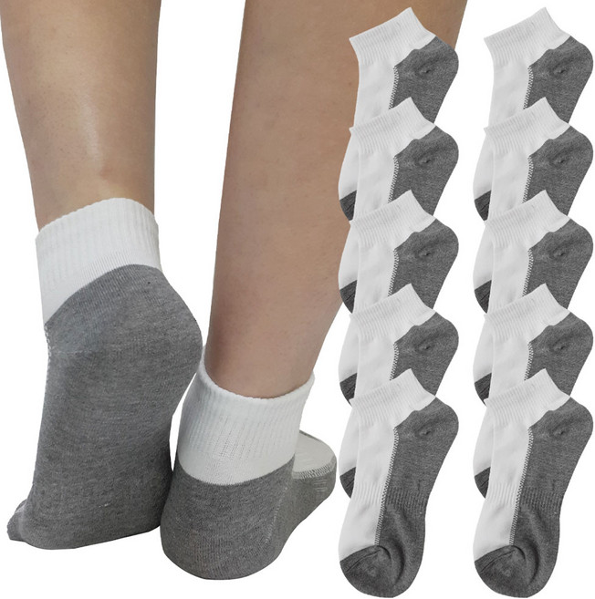 비버리힐스폴로클럽 남성용 단목 투톤 양말 10족