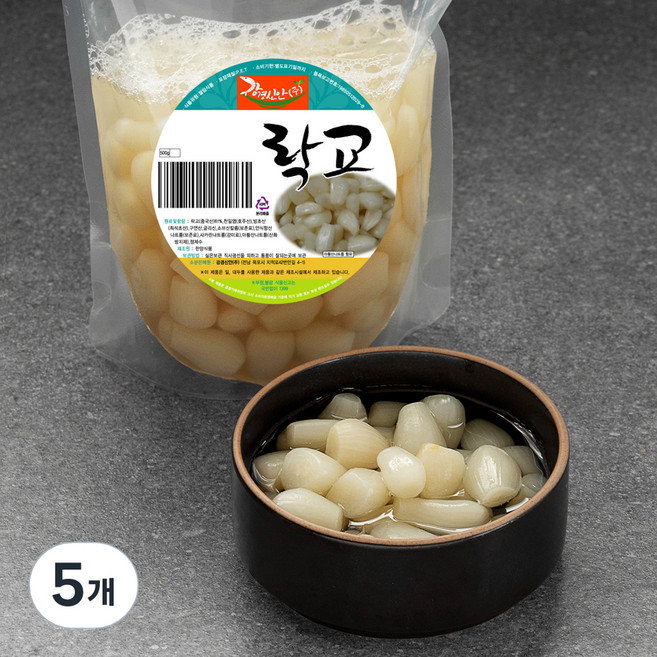 강경신안상회 락교, 500g, 5개