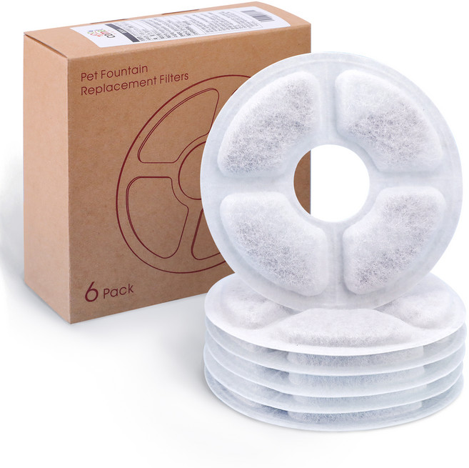 코멧 펫 반려동물 정수기 필터, 6개