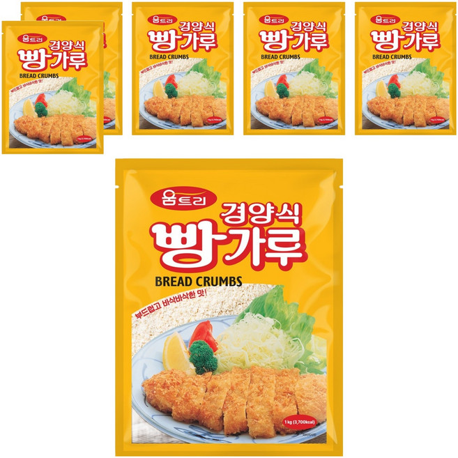 움트리 경양식 빵가루, 1kg, 6개