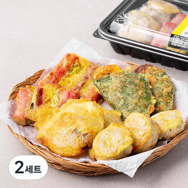 남도애꽃 고소한 수제 모듬전 동그랑땡전 + 동태전 + 깻잎전 + 꼬치전 세트, 500g, 2세트