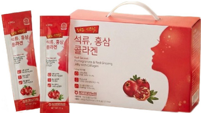 황풍정 레드 시크릿 석류 홍삼 콜라겐, 30개, 20g