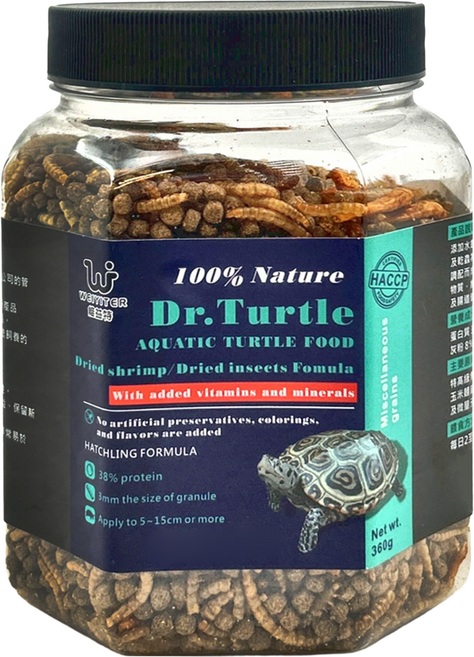 WEIYITER 維益特 水龜挑嘴雜糧飼料, 360g, 1罐