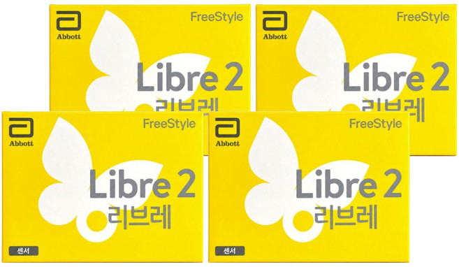 애보트 프리스타일 리브레2 연속 혈당측정기, FreeStyle Libre 2, 4개