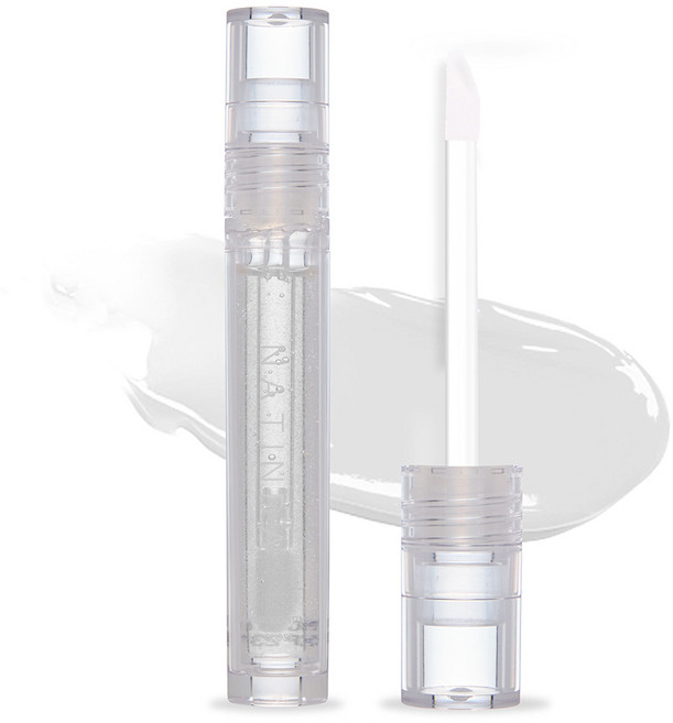 나틴다 샤이닝 코팅 립그로스, 01 화이트 스노우, 4.5ml, 1개