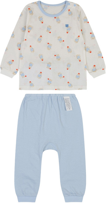 해피랜드 유아용 루디 베어 내의 상하의 세트