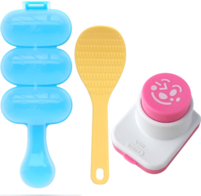 Magic 김펀치 + 주먹밥메이커 세트, 혼합색상, 1세트