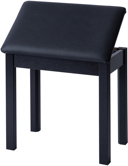 듀로악기 수납식 원목 피아노 의자 DPC10S, 블랙, 1개