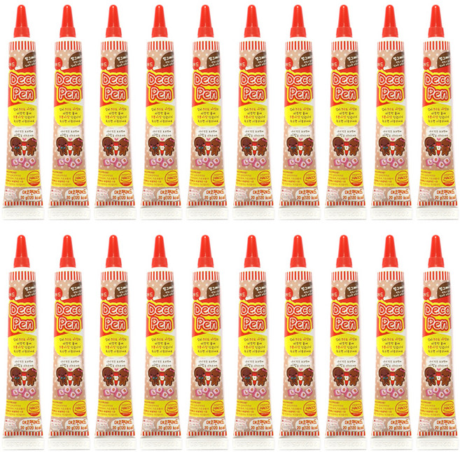 초코펜 레드, 20g, 20개