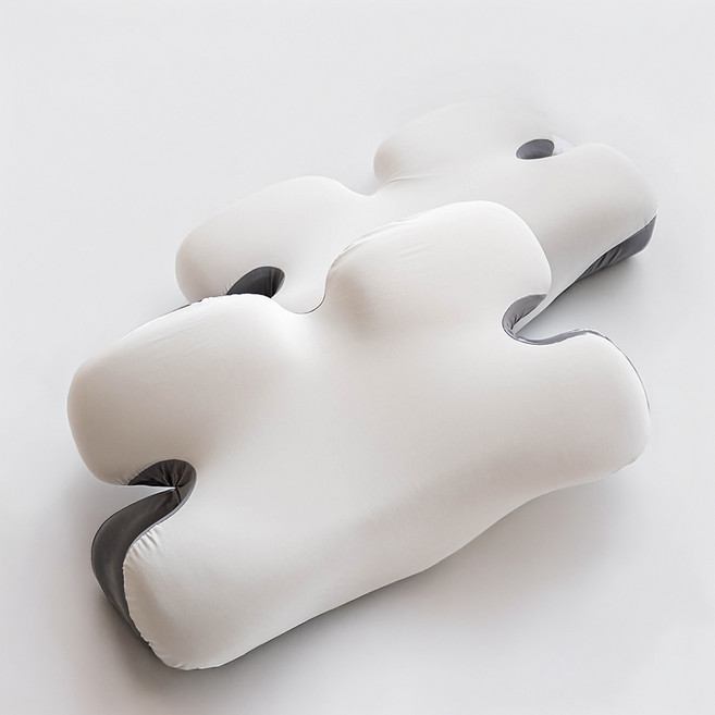 아토앤알로 커브셀 메모리폼 경추베개 사계절용, 웜차콜, 1개