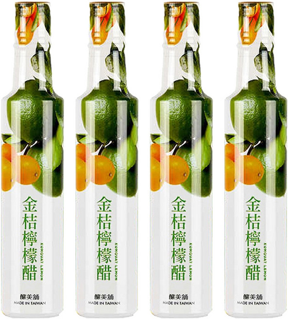 釀美舖 金桔檸檬醋, 4瓶, 250ml