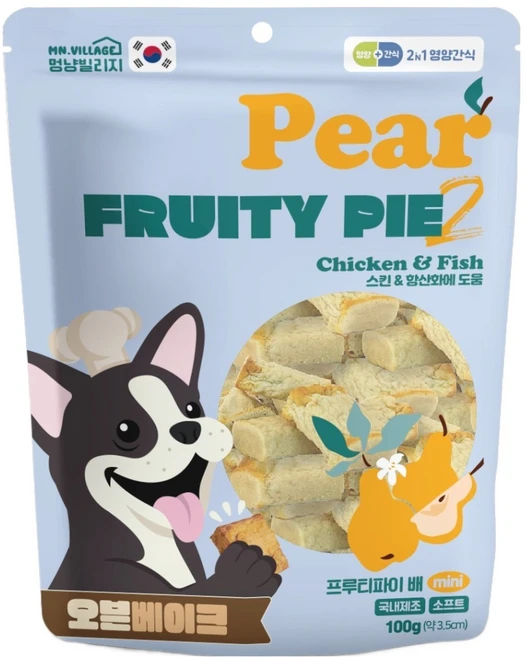 멍냥빌리지 강아지 프루티파이, 100g, 1개, 배 - 쿠팡