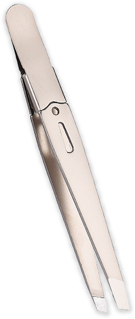 바코젤 눈썹 미용 핀셋 족집게, 실버, 1개