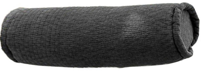 Begozani 純棉絎縫扁柏木頸枕, 水洗灰色, 1個