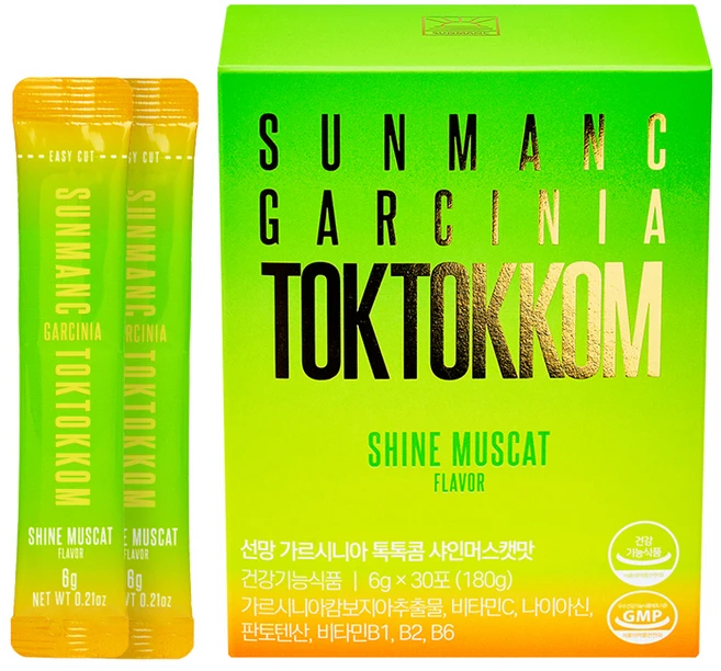 선망 가르시니아 톡톡콤 샤인머스캣맛, 180g, 1개 - 쿠팡