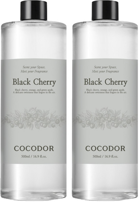 코코도르 디퓨저 리필, 블랙체리, 500ml, 2개