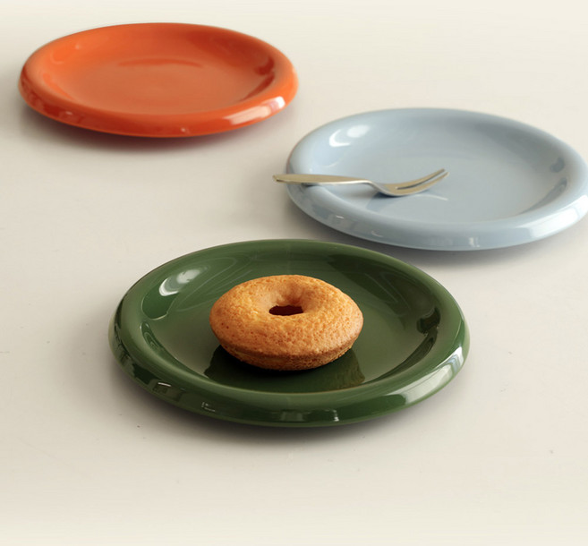이우아여사 오데뜨 버블 플레이트 3종, 딥그린 + 라이트블루 + 딥오렌지, 1개