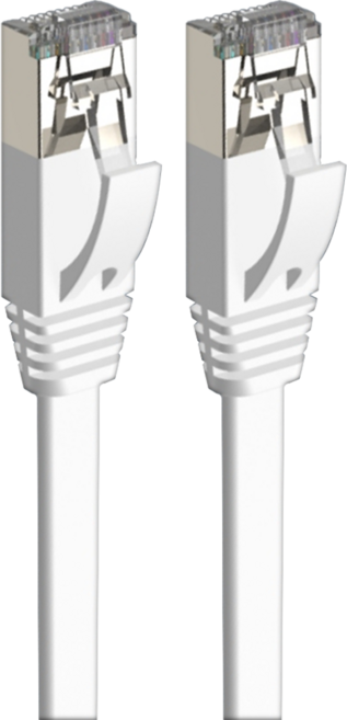 POLYWELL 寶利威爾 CAT6A扁線 高速網路線 RJ45 福祿克認證 PW15-W48-D169, 20m, 白色, 1條