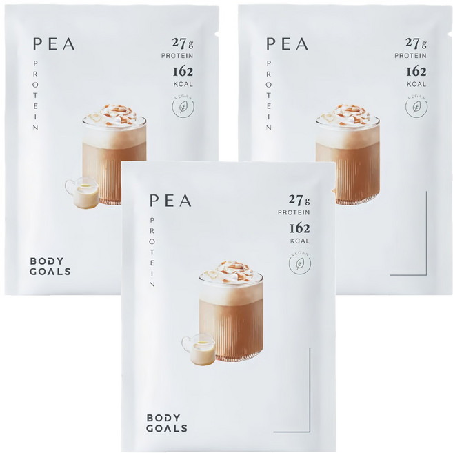 BODY GOALS 全素多效豌豆蛋白飲Pro 隨手包 馥郁奶茶, 3個, 40g