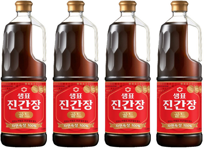 샘표 진간장 골드, 1.7L, 4개